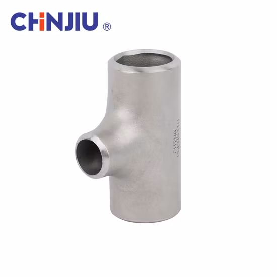 Sch40 Sch80 SS304 SS316 Titanium Butt Weld Reducing Pipe Tees